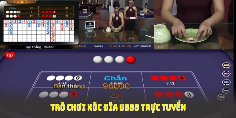 Trò chơi xóc đĩa U888 trực tuyến với giao diện đẹp mắt và tỷ lệ trả thưởng cao.